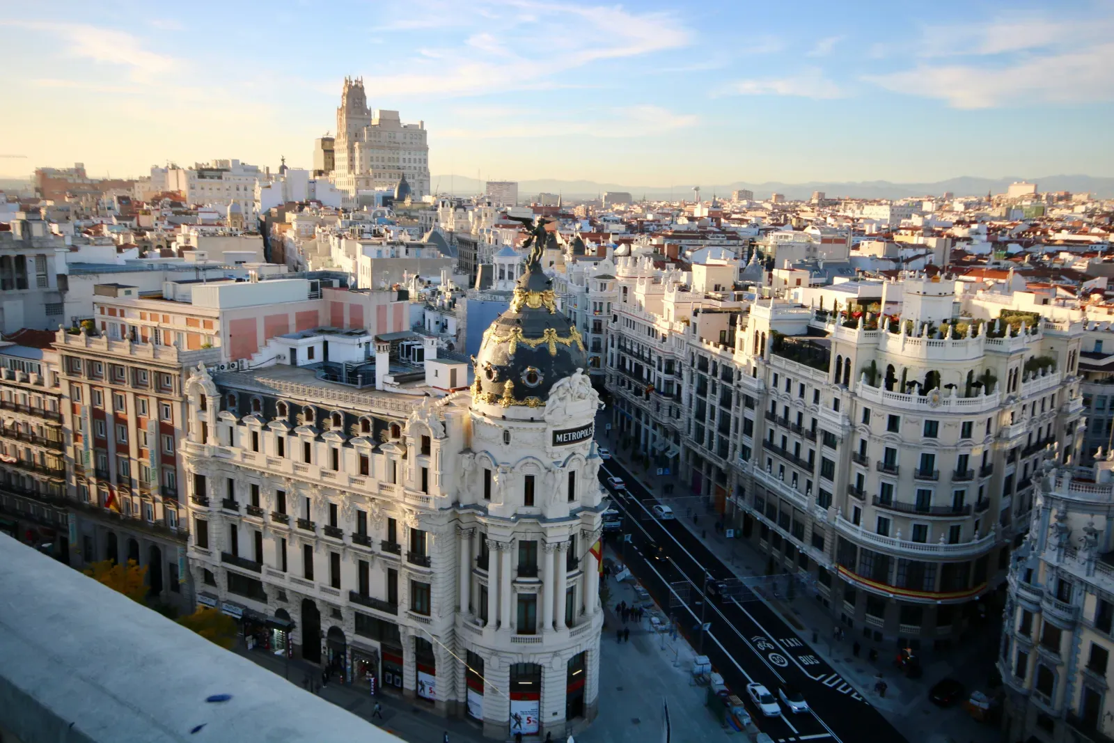Stadtansicht von Madrid – Symbolbild für Auslandsumzüge