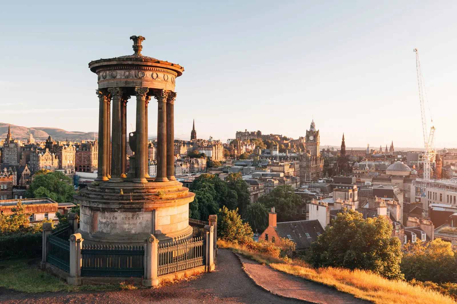 Stadtansicht von Edinburgh – Symbolbild für Auslandsumzüge