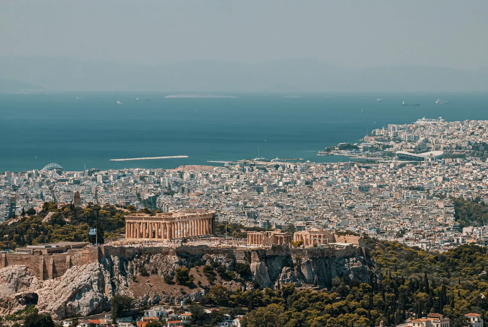Stadtansicht von Athen – Symbolbild für Auslandsumzüge