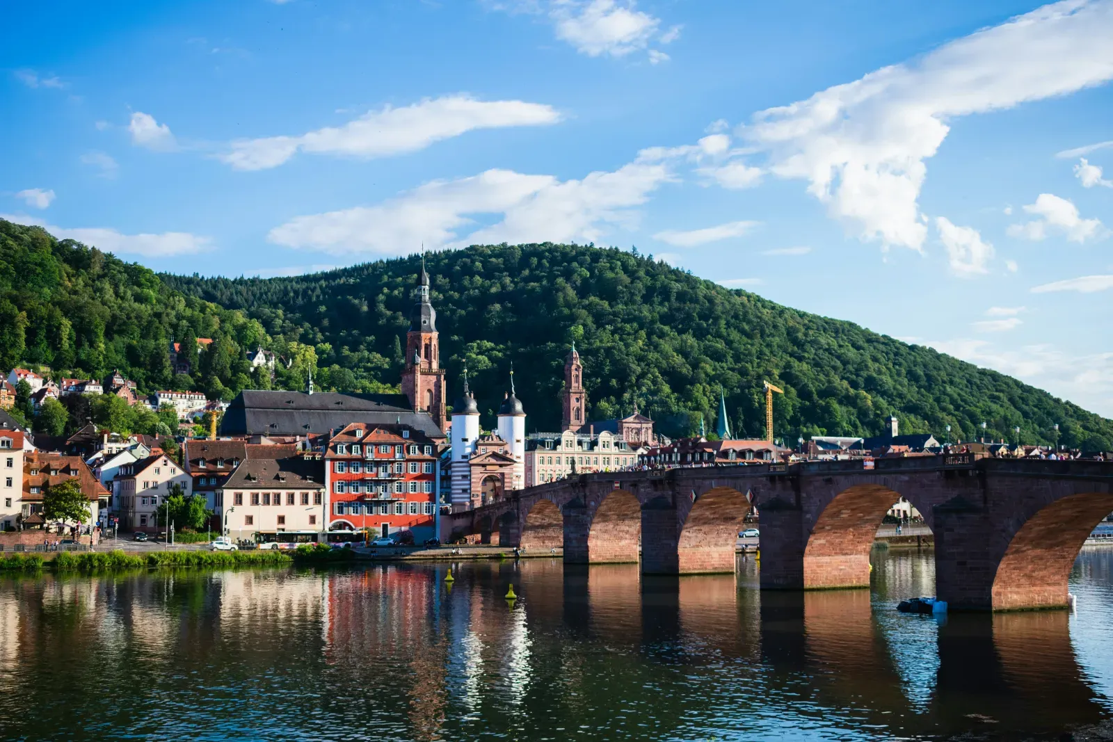 Heidelberger Altstadt mit Schloss und Alter Brücke – Symbolbild für deutschlandweite Umzüge